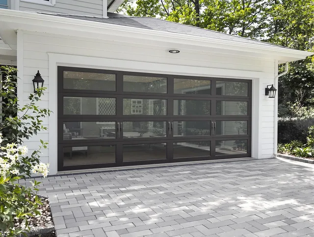 North Castle Garage Door Repair design specialist presenting custom garage door options to North Castle homeowner