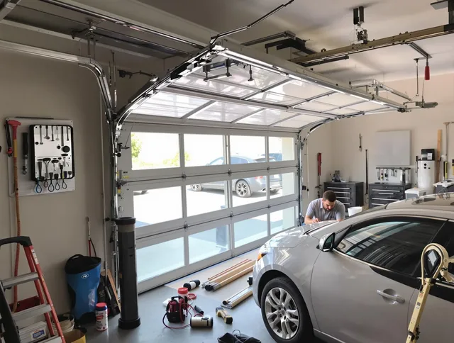 Garage door noise reduction service by North Castle Garage Door Repair in North Castle