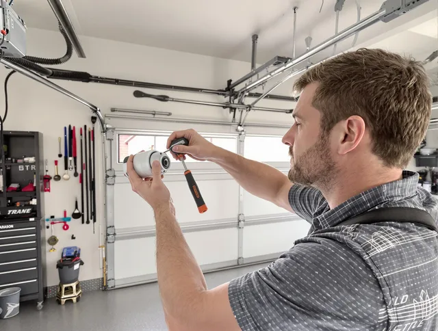 Garage door opener repair service by North Castle Garage Door Repair in North Castle
