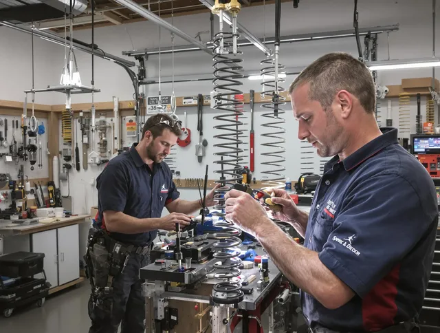 Garage door spring repair service by North Castle Garage Door Repair in North Castle